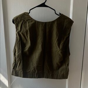Abercrombie Olive Green Sleeveless Top
